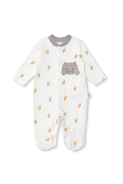 Bebetto Erkek Bebek Patikli Tulum Hayvan Baskılı Çıtçıtlı Baby Carrot Bisikle...