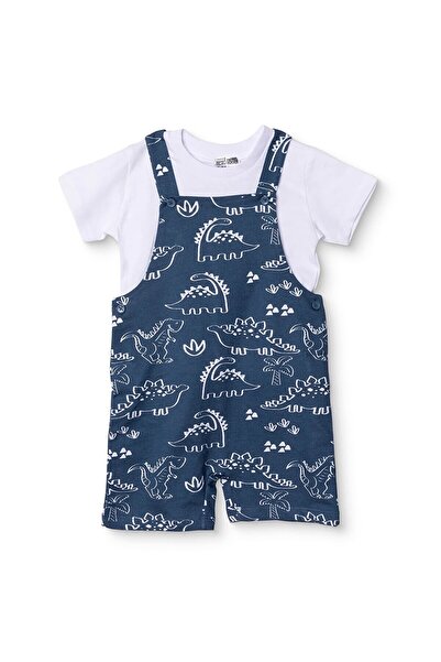 ebebek Hello Baby HelloBaby HelloBaby Erkek Bebek Şort Salopet-Tshirt Dinozor...