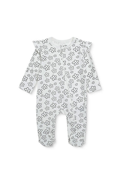 ebebek Hello Baby HelloBaby HelloBaby, Kız, Patikli Tulum, Çiçek Baskılı, Fer...