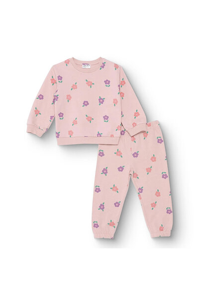 ebebek Hello Baby HelloBaby HelloBaby Kız Bebek Eşofman Takımı Çiçek Baskılı ...