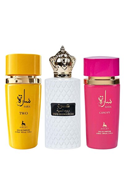 Ayelet Set 3 Parfumuri Orientale de Dama - Sara Two + Oud Romancia + Sara Candy