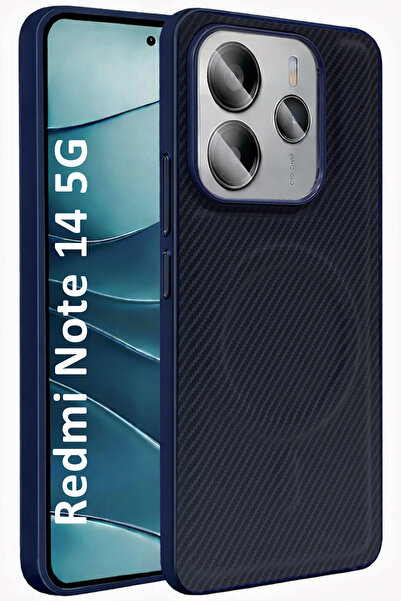 CEPSTOK غطاء حماية لهاتف Redmi Note 14 5G من السيليكون بنمط ألياف الكربون من ...