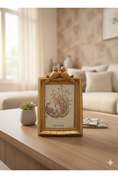 İki Cadı Tasarım إطار زخرفي من البوليستر لسطح المكتب بتفاصيل على شكل طائر، بل...