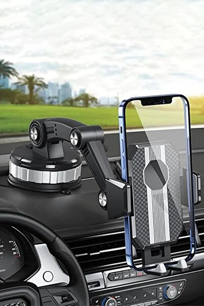 CT STONES Suport auto reglabil la 360 de grade Vlike V13 cu ventuză - Negru