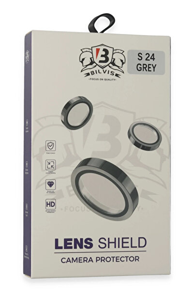 CT STONES عدسة كاميرا نيو فيس سامسونج جالاكسي S24 بيلفيس تيتان - رمادي تيتان