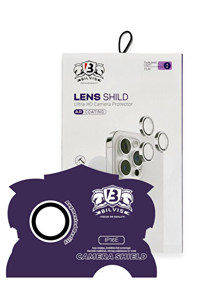 CT STONES عدسة كاميرا Newface iPhone 16E Bilvis Titan - أبيض