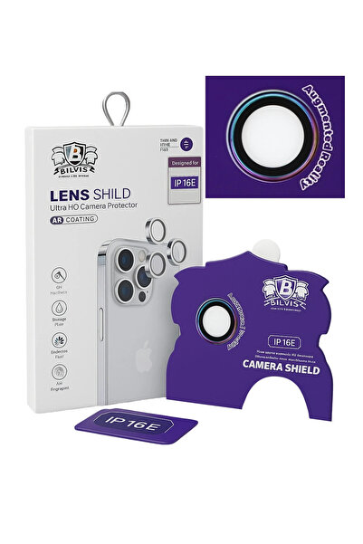 CT STONES عدسة كاميرا Newface iPhone 16E Bilvis Titan - قوس قزح