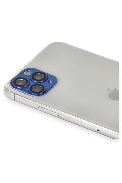 CT STONES عدسة كاميرا Newface iPhone 11 Pro Max Pers من الألومنيوم - أزرق داكن