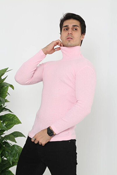 Generic Brand Men's Ribbed Camisole Fabric High Collar Full Lycra Slimfit Bod...