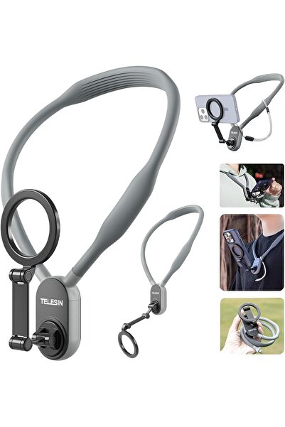 Generic حامل هاتف مغناطيسي للرقبة، حامل للهاتف المحمول حول الرقبة، حامل لالتق...