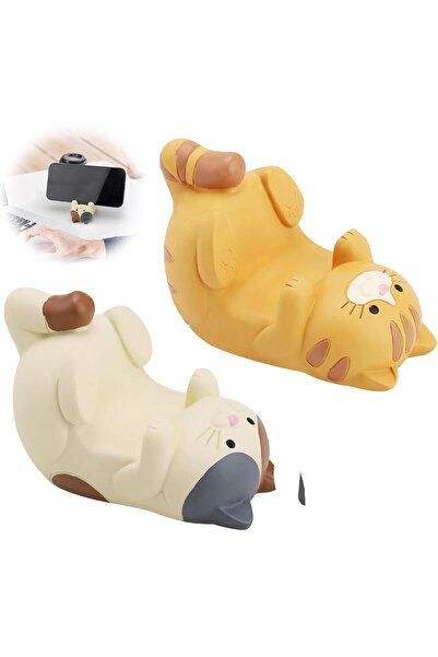 Generic Funny Cat-Shaped Phone Stand, Cute Desk Holder for Mobile Devices, St...