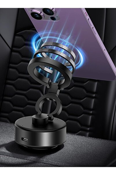 Generic Magnetic Car Phone Mount – Vacuum Suction Foldable Dashboard Holder, ...