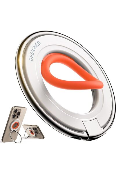 Generic حامل هاتف مغناطيسي حلقي من السيليكون المتين من إكسفور، مزود بحامل مغن...