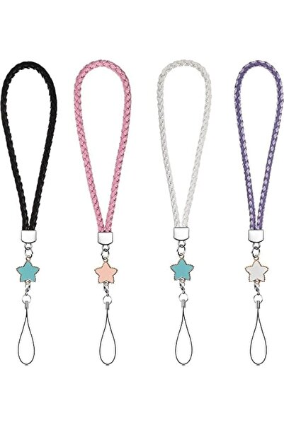 Generic 4 قطع من حبل اليد المضفر المصنوع من البولي يوريثان، حزام معصم، زينة ل...