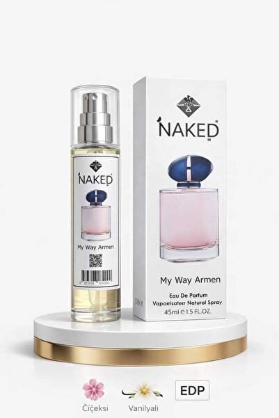 naked Armen Kadın Eau De Parfum 45 ml – Çiçeksi Vanilyalı Kalıcı Koku