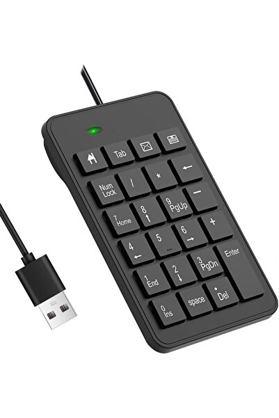 Generic Number Pad, Wired 10 Key USB Numeric Keyboard, Portable, Convenient a...