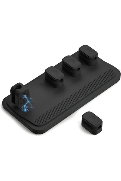 Generic ELEPHANTBOAT Desk Cable Organizer Holder, Self Adhesive Magnetic Cabl...