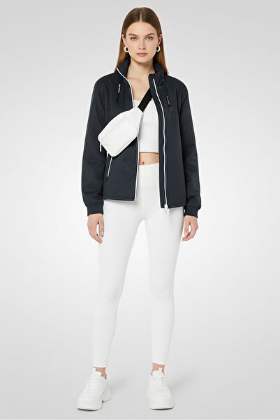 Armani Exchange A/X Women Brand Logo Parka Jacket, Navy