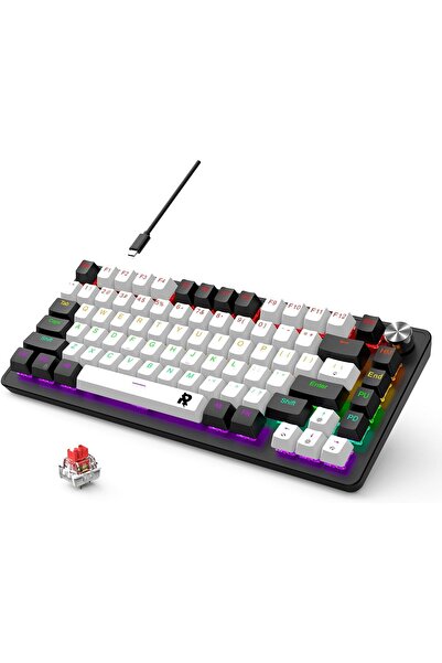 Generic ROCK POW 70% Mechanical Gaming Keyboard, 82 Keys Mechanical Keyboard ...