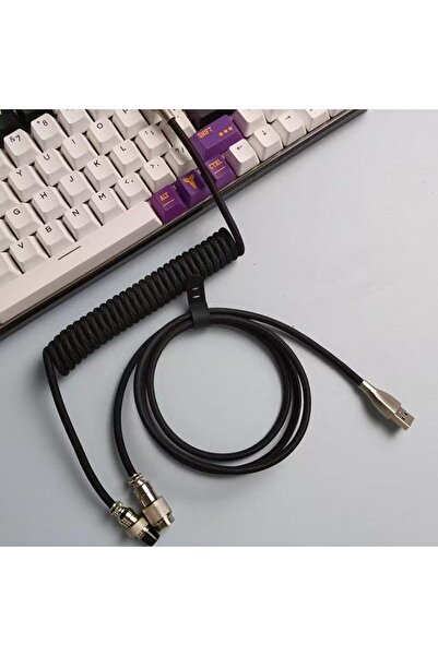 Generic Yakiter Pro Custom Coiled USB C Cable for Gaming Keyboard,Mechanical ...