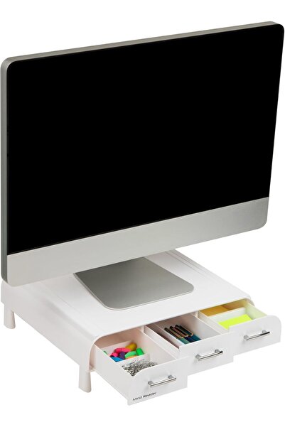 Generic Mind Reader PC, Laptop, IMAC Monitor Stand and Desk Organizer, White