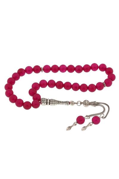 StoreYVZ ​ Natural Stone Metal Tassel Jade Stone Prayer Beads