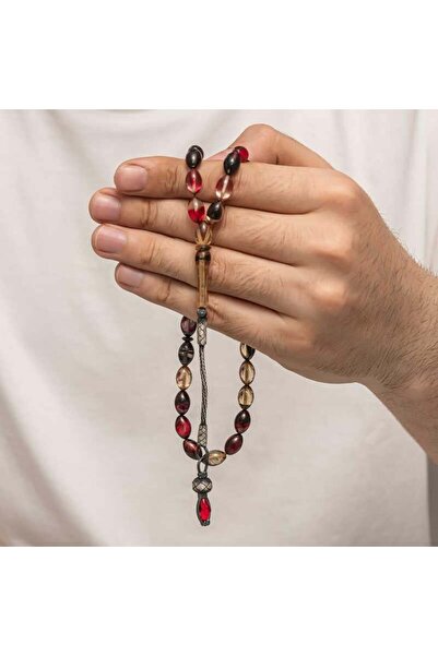 Inure Jewelry Срібний 1000 проба Казак з бахромою, стискається, бурштиновий ч...