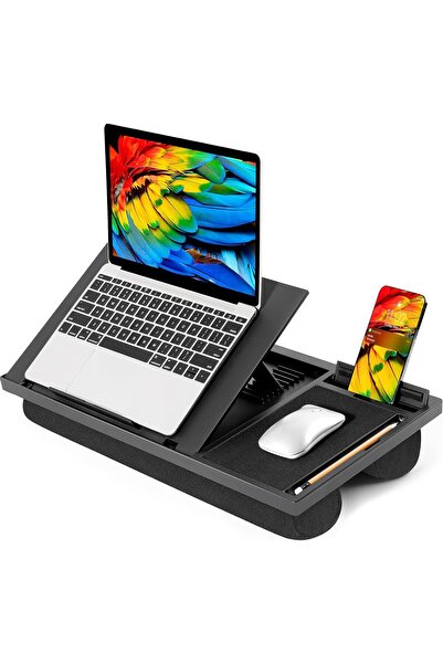 Generic Laptop Desk with Soft Cushion, Multi-Functional Adjustable, Built-in ...