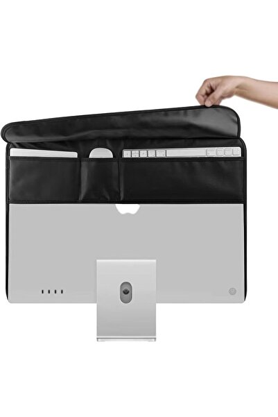 Generic غطاء حماية من الغبار لشاشة iMac مقاس 24 بوصة، مصنوع من جلد البولي يور...