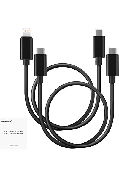 Generic NEEWER 2 Pack OTG Cable Set, USB C to C & USB C to iOS, Male to Male ...