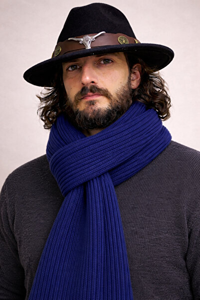 kuru Adjustable Cowboy Fedora Hat with Bull Figure |   56-60 cm Flexible Stru...