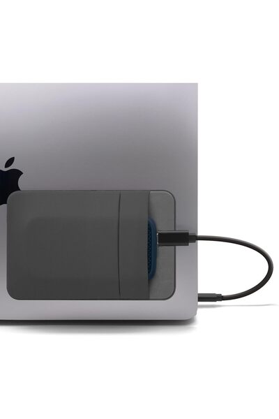 Generic جراب قرص صلب محمول للكمبيوتر المحمول، جراب لاصق بجيبين مع لاصق قابل ل...