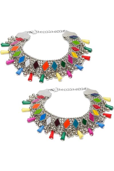 Generic Jewelery German Silver Plated Stylish Handmade Anklets For Girls And ...