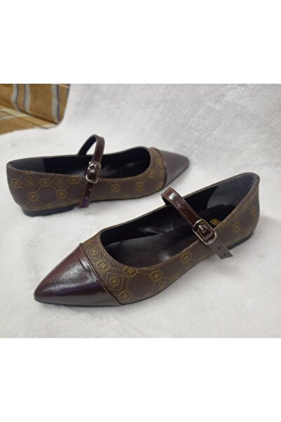 Golden Kadın monogram desenli babet