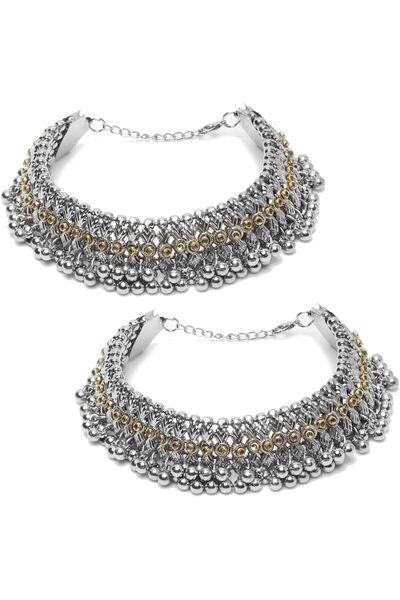 Generic Jewelery German Silver Plated Stylish Handmade Anklets For Girls And ...