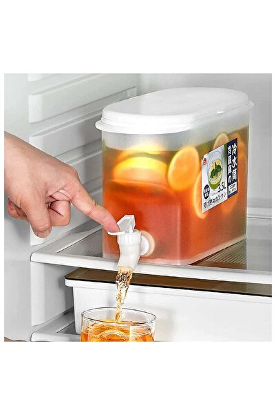 Generic موزع مشروبات باردة سعة 3.5 لتر مع صنبور