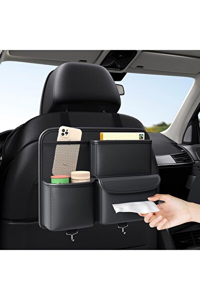 Ominii Car Seat Back Hanging Bag,Storage Bag for Cups,Paper Towels,Premium Wa...