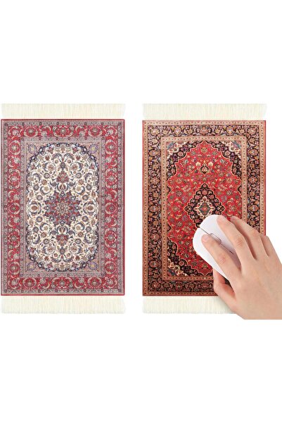 Generic عبوة من قطعتين من وسادات الماوس بنقش السجاد الفارسي، وسادة ماوس بنقش ...