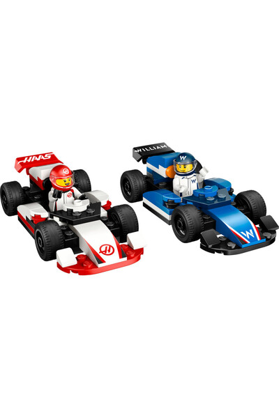 LEGO Oyuncak City F1 Williams Racing ve Haas F1 Yarış Arabaları 4 Yaş ve Üzer...