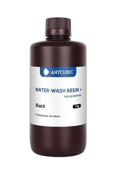 Anycubic Water Washable (Suda Yıkanabilir) Siyah Reçine 1Kg - Teknoartshop