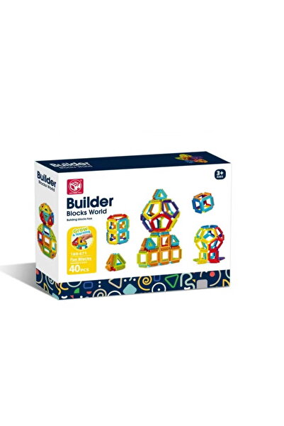 Bufnitel Joc de constructie STEAM - Forme magice (40 piese)