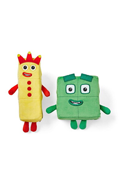 Hand2Mind Numberblocks Plush Mascot Set - Three & Four