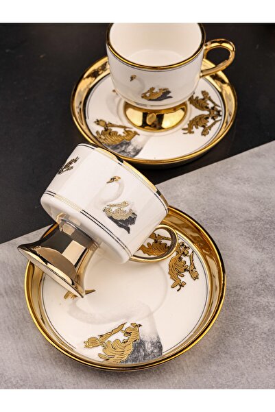 Bayev Vernisa 6'Lı Kahve Fincanı 102288 - Safari Serisi Türk Kahvesi Fincan T...