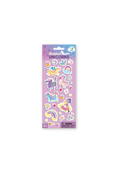 Dodo Set abtibilduri 3D - Unicorni