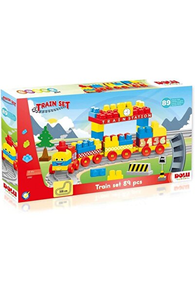 Dolu Set de constructii cu trenulet - 89 piese