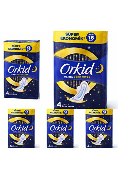 Orkid Ultra Gece Ekstra 16'lı 5 adet