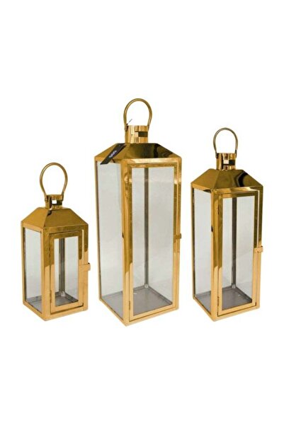 AZOZ MERCHLY Elegant Ramadan Decorative Lantern Set of 3