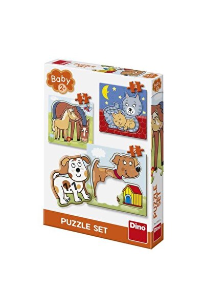 Dino Baby puzzle - Animalute jucause (3,4 si 5 piese)