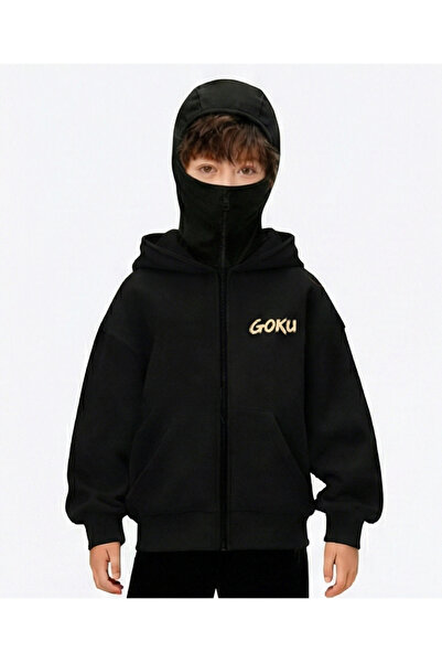 Flaubert Snow Mask Ninja Unisex Zippered Sweatshirt Cardigan 3 Yarn Thick Zip...