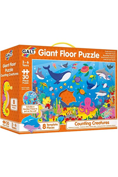 Galt Puzzle Podea: Numaram animalute marine (30 piese)